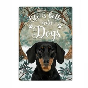 “Life is Better With Dogs” Dachshund Magnet